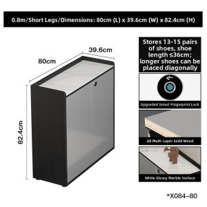 Lockable Anti-theft Storage Shoe Rack Cabinet