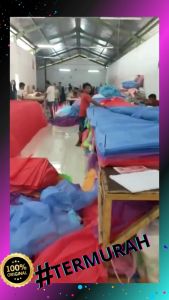 Kelambu Anti Nyamuk Ukuran Super Jumbo 200x200cm Motif Kotak Polos