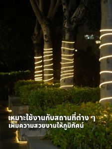 MODI ไฟเส้น ไฟริบบิ้นโซล่าเซลล์ ยาว10M20M30M50M ระบบสว่างค้าง กันน้ำIP65 ตกแต่งต้นไม้และสวน รั้วบ้าน