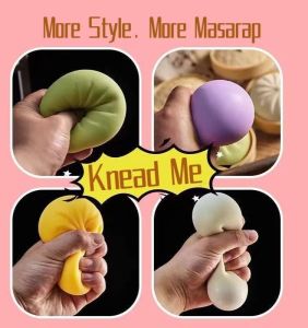 Squishy siopao buns realistic hand fidget soft toy