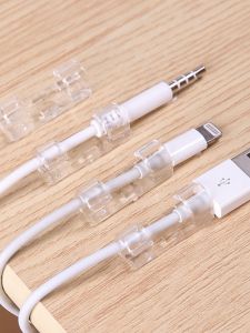 No-Drill Wall-Mounted Cable Organizer Self-Adhesive Data Cable Fastener Neatly Stores Network Cables Ideal for Home Organization