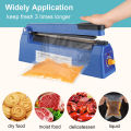 Electric Heat Bag Sealing Machine Plastic Bag Sealer Hand Press Food Seal Plastic Bag Impulse Sealer Fast Heat Packaging Machine. 