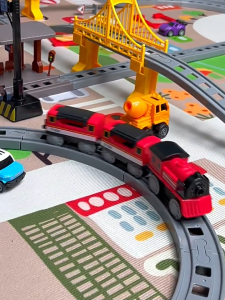 COD Puzzle Anak Kereta Api Mainan Rel Panjang Indonesia Full Set Lengkap Rail King Mainan Anak Laki Laki