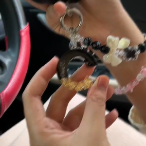 Gelang Hape Huruf - Gantungan HP Manik Strap Hape Inisial Bebas Request