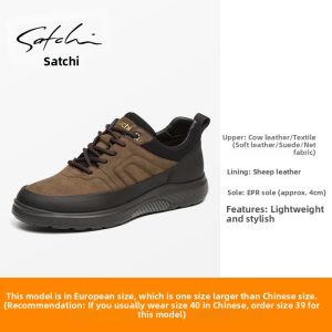 Leather Men Shoes Casual Light Fashionable Outdoor