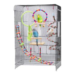 VOA | Wooden Parrot Toy Set - Swing Ladder Entertainer Chewer Scratcher