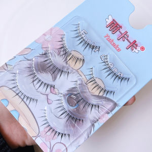 Thai Pure Desire Transparent Stem False Eyelashes Thick Simulation Fairy Comic Beautiful Lash Eyelash Whole Piece