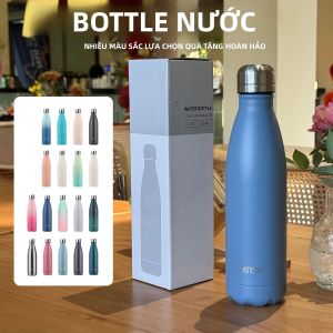 Bình Giữ Nhiệt Chân Không Hai Lớp Bằng Thép Không Gỉ WATERSY 500ml Dùng Được Cho Cà Phê & Nước Bình Thể Thao Giữ Nhiệt