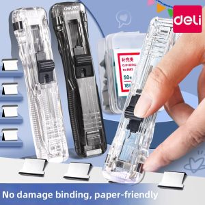 deli | Stapleless Paper Fastener Office Supplies