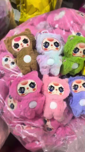 Móc Khoá gấᴜ Bông Baby Three Bé Ba Mắt Ngẫu Nhiên Treo Balo Túi Xách Đáng Yêu Cute giá rẻ mini