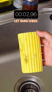 Miếng Bọt Biển PVA Siêu Thấm Đa Năng – Lau Chùi Mọi Bề Mặt Rửa Xe Kính Chén Dĩa – Không Trầy Xước