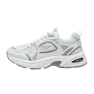 Warrior | Versatile Thick-Soled White Sneakers