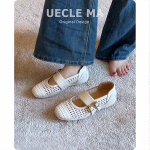 MASHUJIA | Breathable French Lace-Up Mary Jane Style Sandals