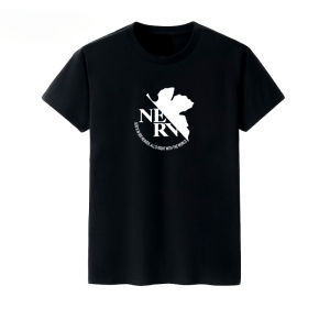 Bandai | EVA New World Evangelion Ling Boli Theatre Version NERV Logo T-shirt Round Neck Short Sleeve Mens and Womens Fashion T-shirt