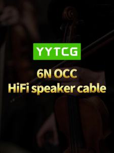 YYTCG | YYTCG One Pair Hifi Speaker Cable 6N High-Purity OCC Audio Speaker Wire with Pure Copper Gold Plated Banana Plug