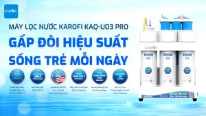 Máy Lọc Nước Karofi KAQ-U03 Pro 10 Lõi Lọc Để Gầm Bếp Mẫu Mới Nhất Đầy Đủ Phụ Kiện Bảo Hành Tại Nhà 3 Năm