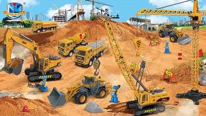 Đồ chơi mô hình xe công trình xây dụng bằng nhựa an toàn kích thước lớn nhiều mẫu xe cho bé lựa chọn