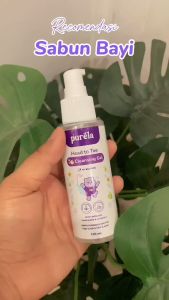 Purela By Reglow HEAD TO TOE CLEANSING GEL Sabun Mandi Bayi dan Anak 3in1 Melembabkan Menutrisi Kulit Anak Mencerahkan Menyehatkan Kulit Bayi BPOM Halal