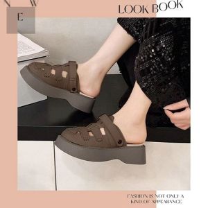 LHMonday สินค้ามาแรง รองเท้าแตะแบบสวมแฟชั่น งานเปิดส้นหัวปิดสวยๆ สีสันสุภาพเรียบง่าย แต่งตัวง่ายแมทช์ได้หลายลุค ใส่ได้หลายโอกาส สายแฟชั่นต้องมีติดบ้าน กดสั่งในตะกร้าเล๊ยยย