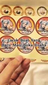 Cetak Stiker Ayam Geprek Label Box Makanan Catering Murah
