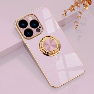 For Samsung Galaxy A25 A05 A05S A15 A50 A30 A30S Case Luxury Plating Solid Color Magnetic Kickstand Ring Shockproof Soft Silicone Protection Phone Cover