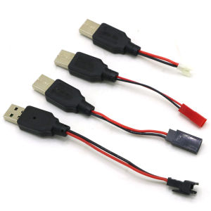 RC USB Charging 3.7V Lithium Battery Charger Cable USB to JST/SM/Futaba Plug for 3Rc Drone Quadcopter