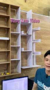 Kệ Gỗ Xương Rồng to kệ sách đa năng xinh xắn đa năng bền đẹp chất gỗ MDF 40cm x 20cm x 120cm dày 12mm dễ lắp ráp BIG