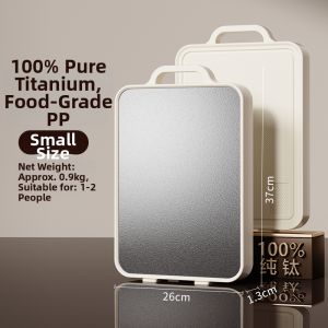 MENGCHUANG | Antibacterial 100% Pure Titanium Double-Sided Cutting Board