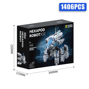 Coolplay | Technical Programming Hexapod Robot Science Fiction War Machine Building Blocks City Remote Control Robots Bricks Toys Boys Gift