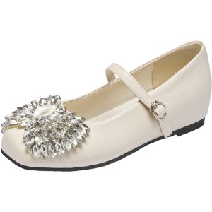 Agsdon | Mary Jane Style Comfortable Summer French Womens Flat Heel Pumps