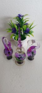 3pcs hiasan lemari kaca antik