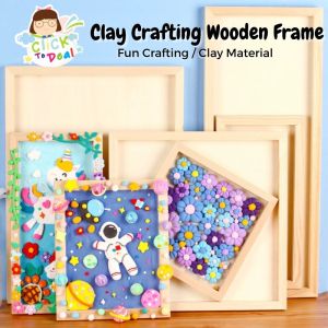 DIY Wooden Frame/Clay Crafting Wooden Frame Board/Art and Crafts