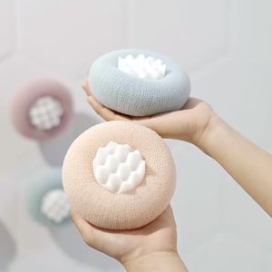 Bông tắm massage toàn thân cao cấp LD tạo bọt siêu nhanh thiết kế móc hút chân không treo tường-Lumbley