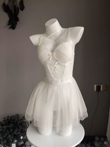 ชุดนอนกระโปรงซีทรูลูกไม้เซ็กซี่2628 - จัดส่งที่รวดเร็ว