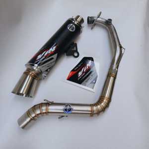 Knalpot Racing Samlong Original Vin Project black coating anti gores fullsistem inlet 38 beatscoopy Vario aerox pcx Mio sporty  Mio smile dll