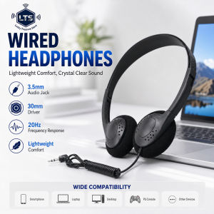 occkic | Comfortable Wearing Noise Reduction ABS Portable Headphone Wired Headset Earbud Stereo 3.5mm Clear Gaming for Gamer