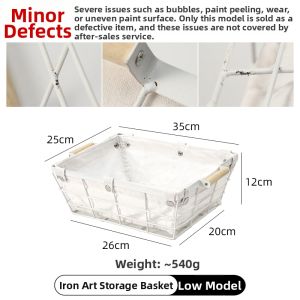 YSINGHOME | Large Capacity Home Storage Basket with Handle