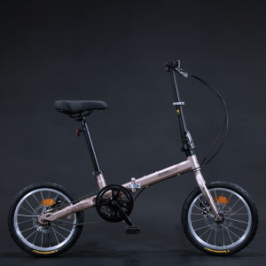 Folding Lightweight Small Single Speed Bicycle 16 Inch