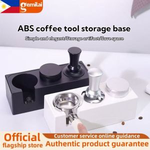 Gemilai Multifunctional Powder Press Hammer Base 51/53/58 Universal Size Coffee Machine Accessories Handle Base Bracket ABS Filling Seat Tamping Tool Bracket