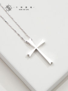 SHISHANGMEIDI | Sterling Silver Cross Pendant Necklace