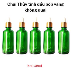 Vỏ Chai Tt đầu bóp vàng không quai 30ml 50ml 100mlc dùng chiết mỹ phẩm tinh dầu nước hoa
