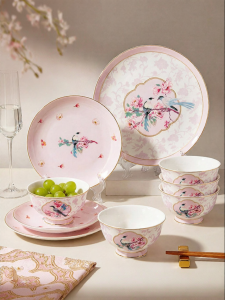 MODERN SWEETHOME | Chinese Style Wedding Moving Gift Dinnerware Set
