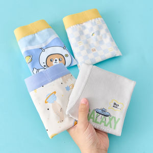 MiiOW | กางเกงบ็อกเซอร์ชายเด็กผ้าฝ้ายแท้ระบายอากาศได้ดีเอวกลางทรงบ็อกเซอร์ทรงสี่เหลี่ยมยืดหยุ่นสูงไม่ขัดข้อง MiiOW Catman