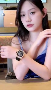 2022 New Mens Watch ONOLA Fashion Luxury Diamond Inlaid Design Quartz Waterproof Tape Watches Men Relogio Masculino Clock