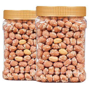 New Stock Honey Amber Roasted Peanuts 500g Can Multi-flavored Snacks Crispy Peanut Kernels in Bag from Anhui Wuhu City