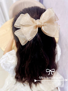 Springy Mesh Headwear & Large Bowknot Hair Clip: A Guide to Girls' Fashion Hair Accessories