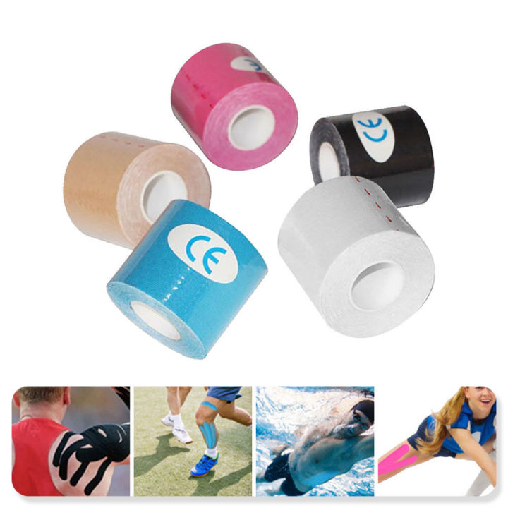 5cm*5m Pre Cut Kinesiology Tape Athletic Recovery Muscle Pain Relief