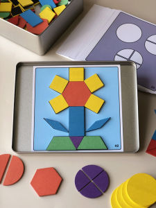 Magnetic Tangram Puzzle Wooden Early Education Toy
