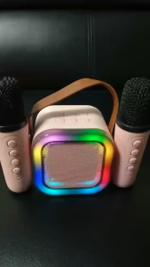 O.SHINE K12 Mini Karaoke Wireless Audio Speaker Bluetooth Microphone Portable Home KTV Karaoke Machine with RGB Lights