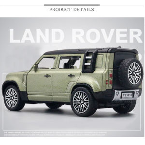 LEO 1:36 Land Rover Defender Toy Car Model Metal Alloy Diecast Car Toys For KidsChildrens Toys for boy Miniauto Truck Vehicle Sound and Light Toy